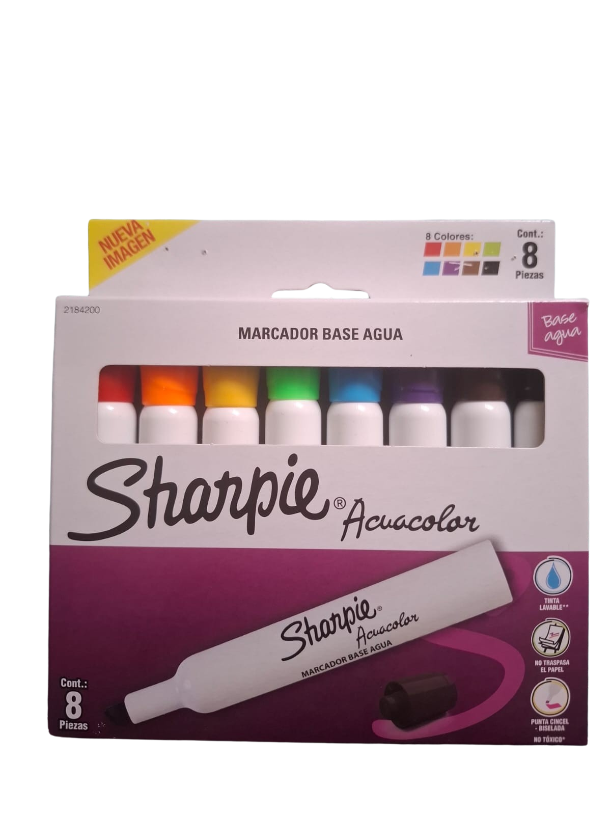 Sharpie Acuacolor Marcadore Base De Agua 8 Piezas