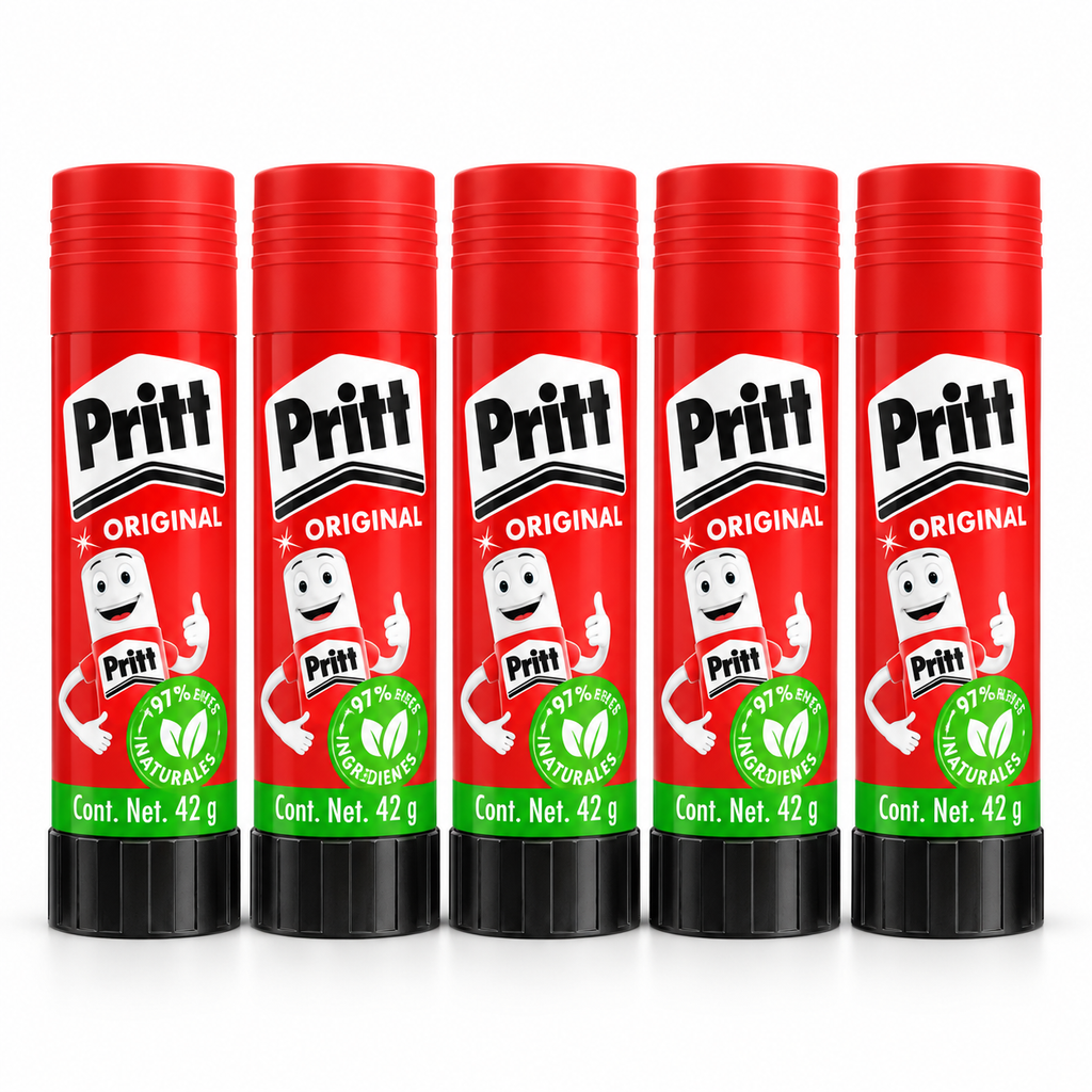 Pegamento En Barra Pritt Original 42 G Pack 5 Piezas