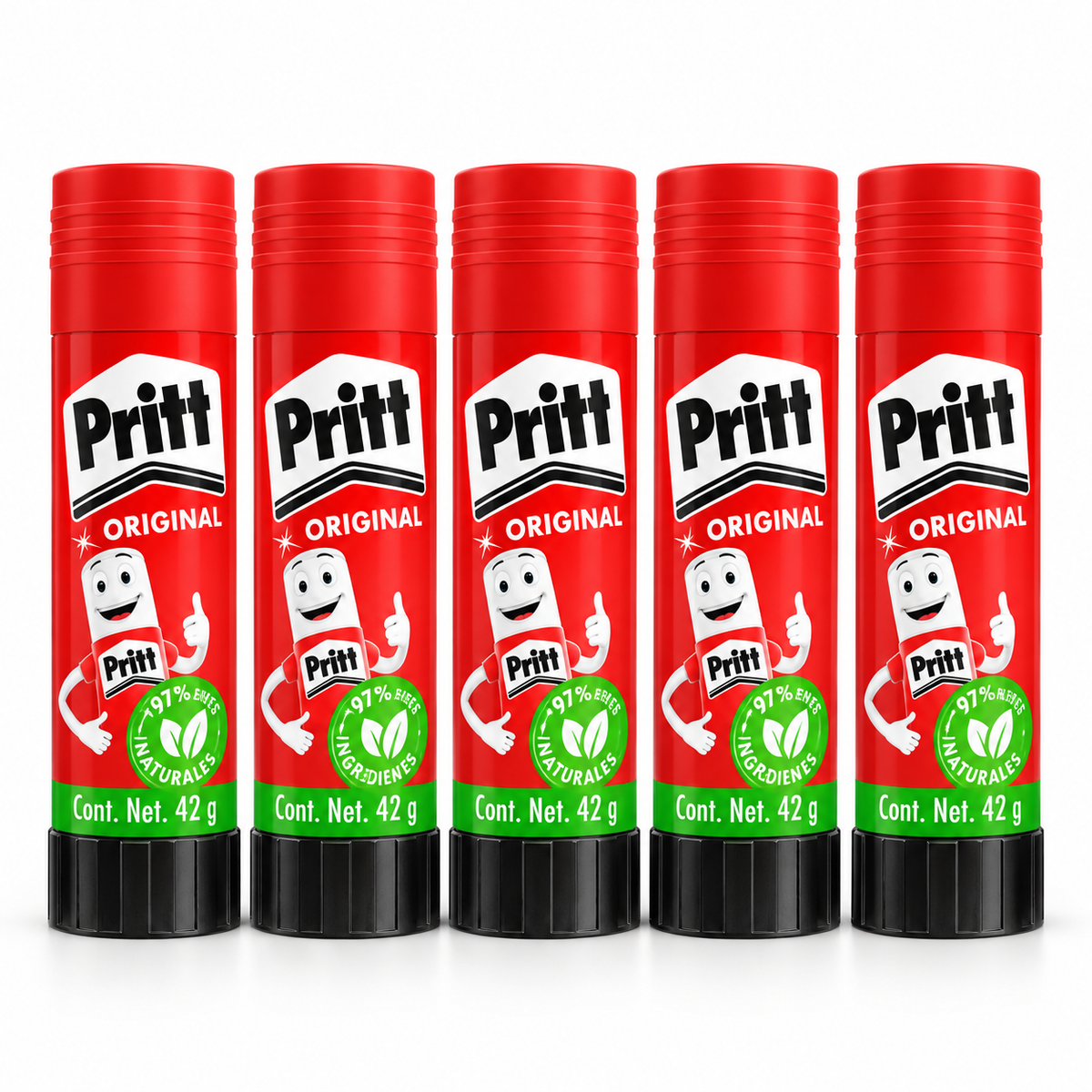 Pegamento En Barra Pritt Original 42 G Pack 5 Piezas