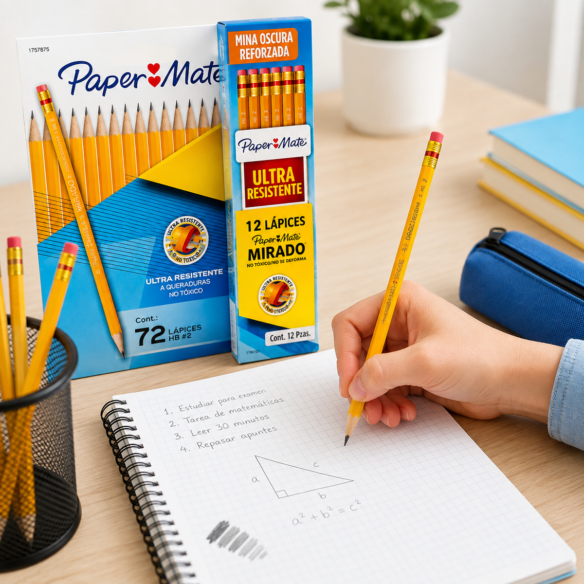 Paper Mate 72 Lapices + 12 gratis Mirado Ultraresistentes  HB 2
