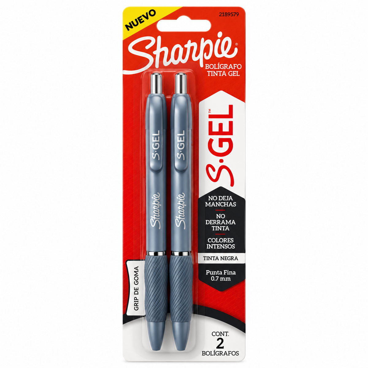 Bolígrafos Sharpie S-Gel 0.7 mm Punta Fina 2 Piezas