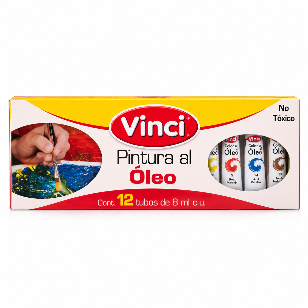 Pintura Al Óleo Vinci 12 Tubos De 8 Ml Colores Surtidos