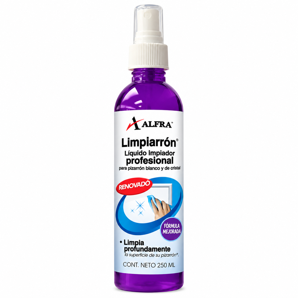Limpiador Pizarrón Blanco Y Cristal Alfra Limpiarrón 250ml