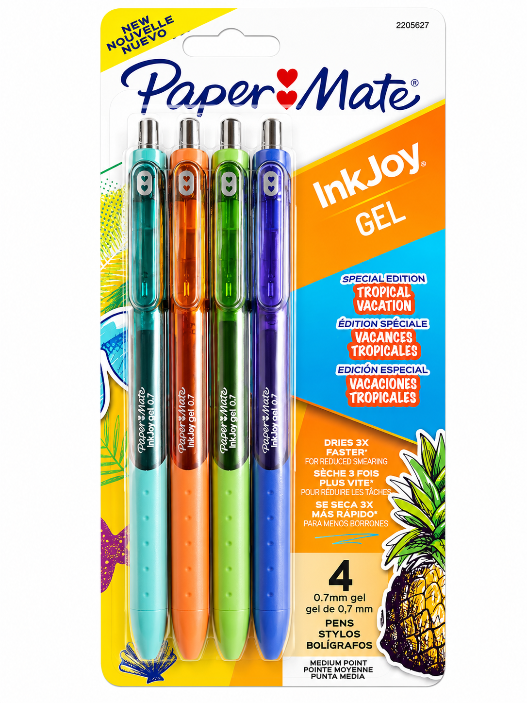 Paper Mate Inkjoy Bolígrafo 0.7 Mm Blíster 4 Vacaciones Trop