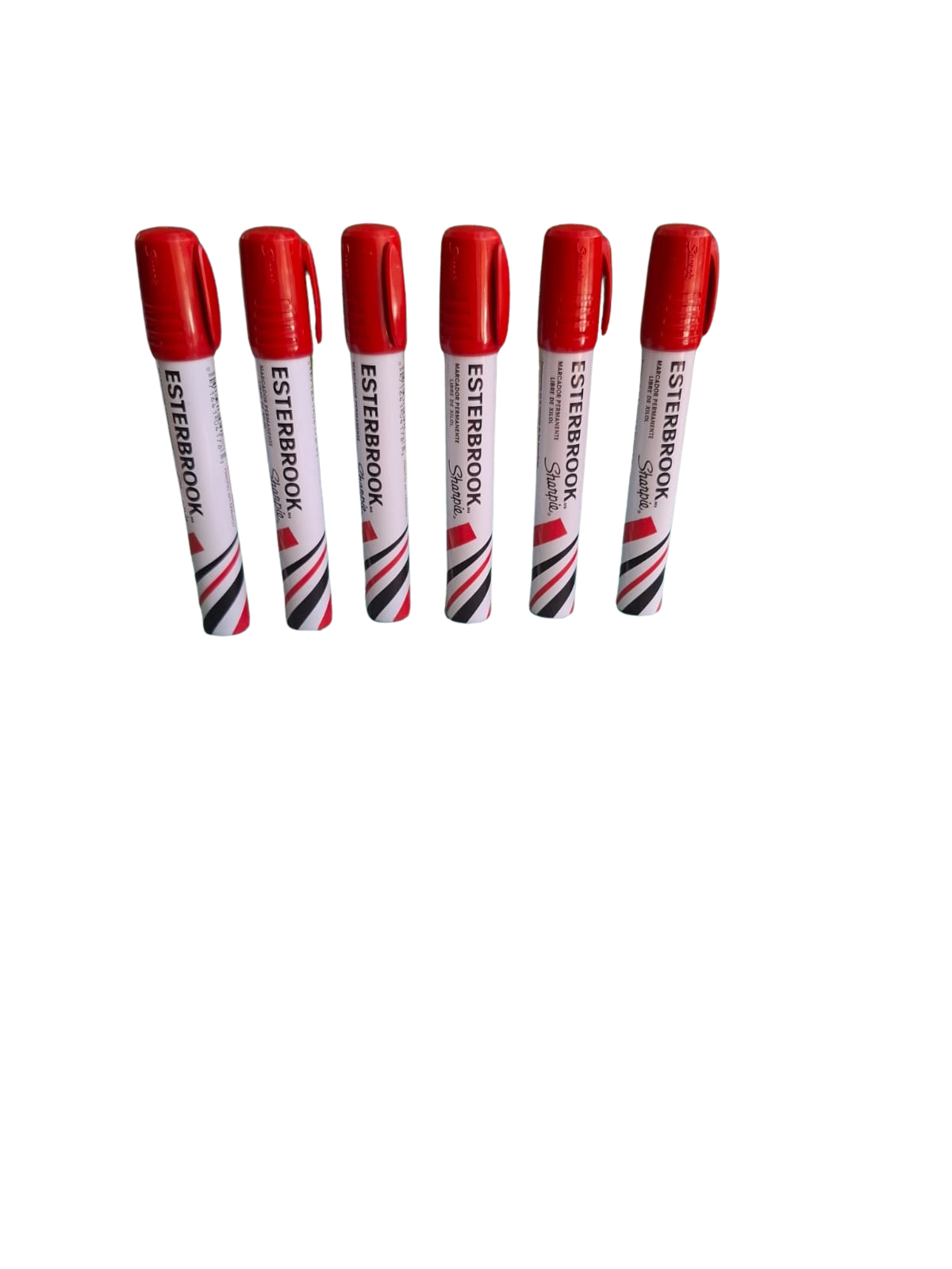 Esterbrook Sharpie 6 Marcadores Permanentes Rojo