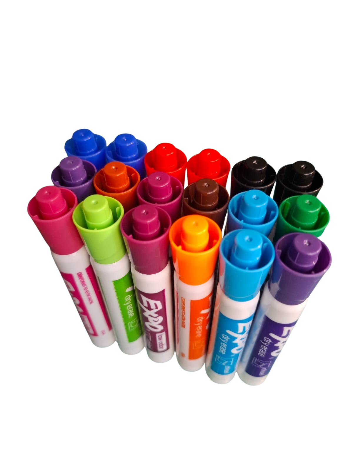 Expo Marcador Para Pizarron Blanco Punta Cincel Colores Intensos 18