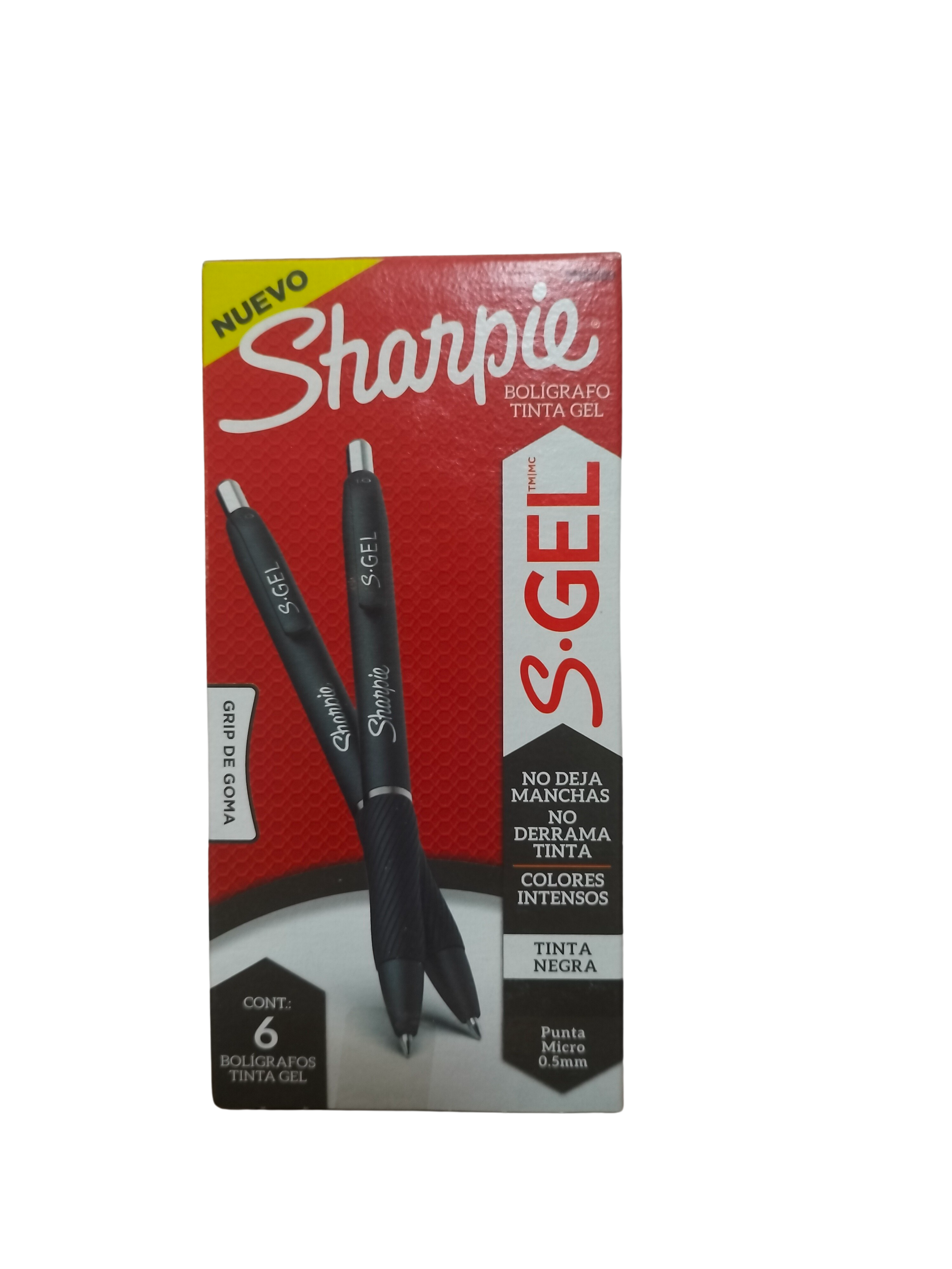 Sharpie Boligrafo S.gel Punta 0.5 Mm Grip Negro