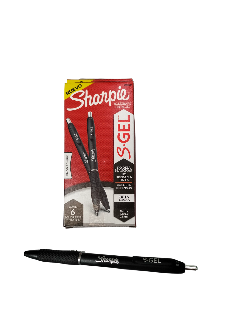 Sharpie Boligrafo S.gel Punta 0.5 Mm Grip Negro