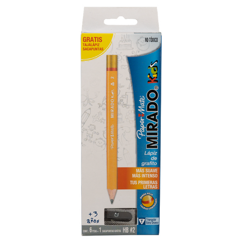 Caja Con 6 Lápices Entrenador Paper Mate Mirado Kids Hb2 Agregar a favoritos BAJÓ DE PRECIO