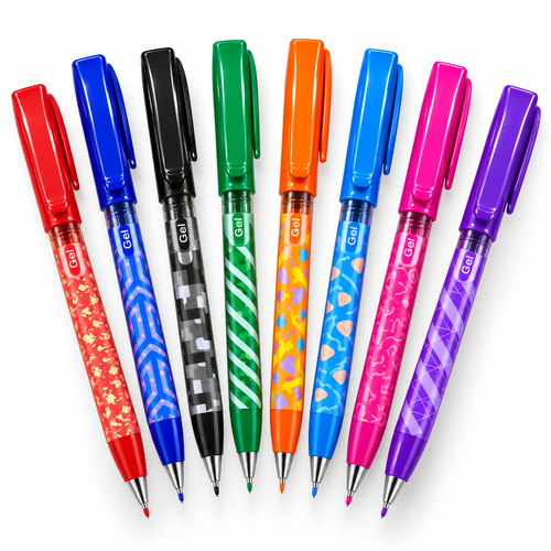 Boligrafo Gel Paper Mate Vintage X 8 Colores Multicolor Varios