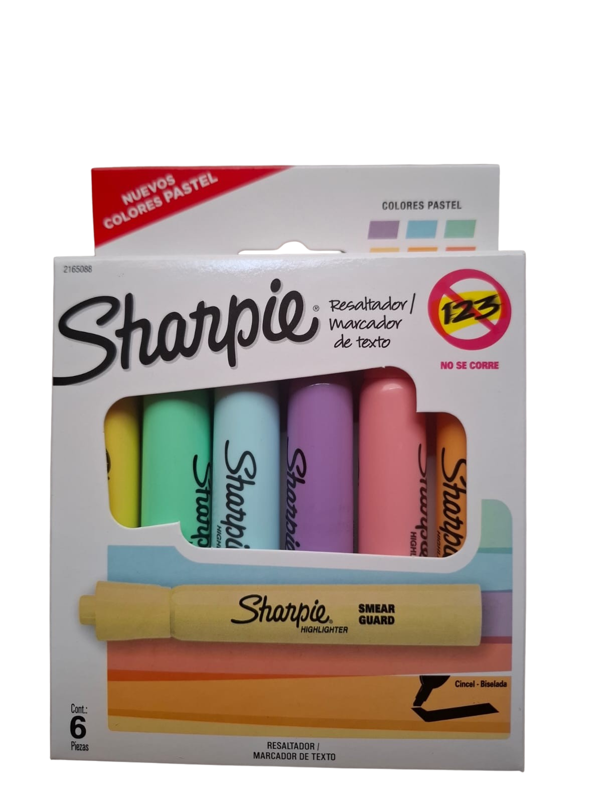 Sharpie 6 Resaltadores Marcatextos, 6 Colores Pastel Tank