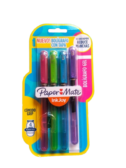 Paper Mate Boligrafo Inkjoy Gel  Surtidos Blister X4