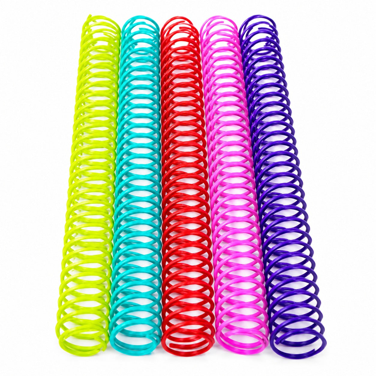 Espiral plástico Multicolor paquete con 10 piezas